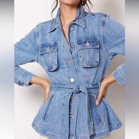 Blank NYC Denim Left On Read Jacket M - Picture 4 of 5